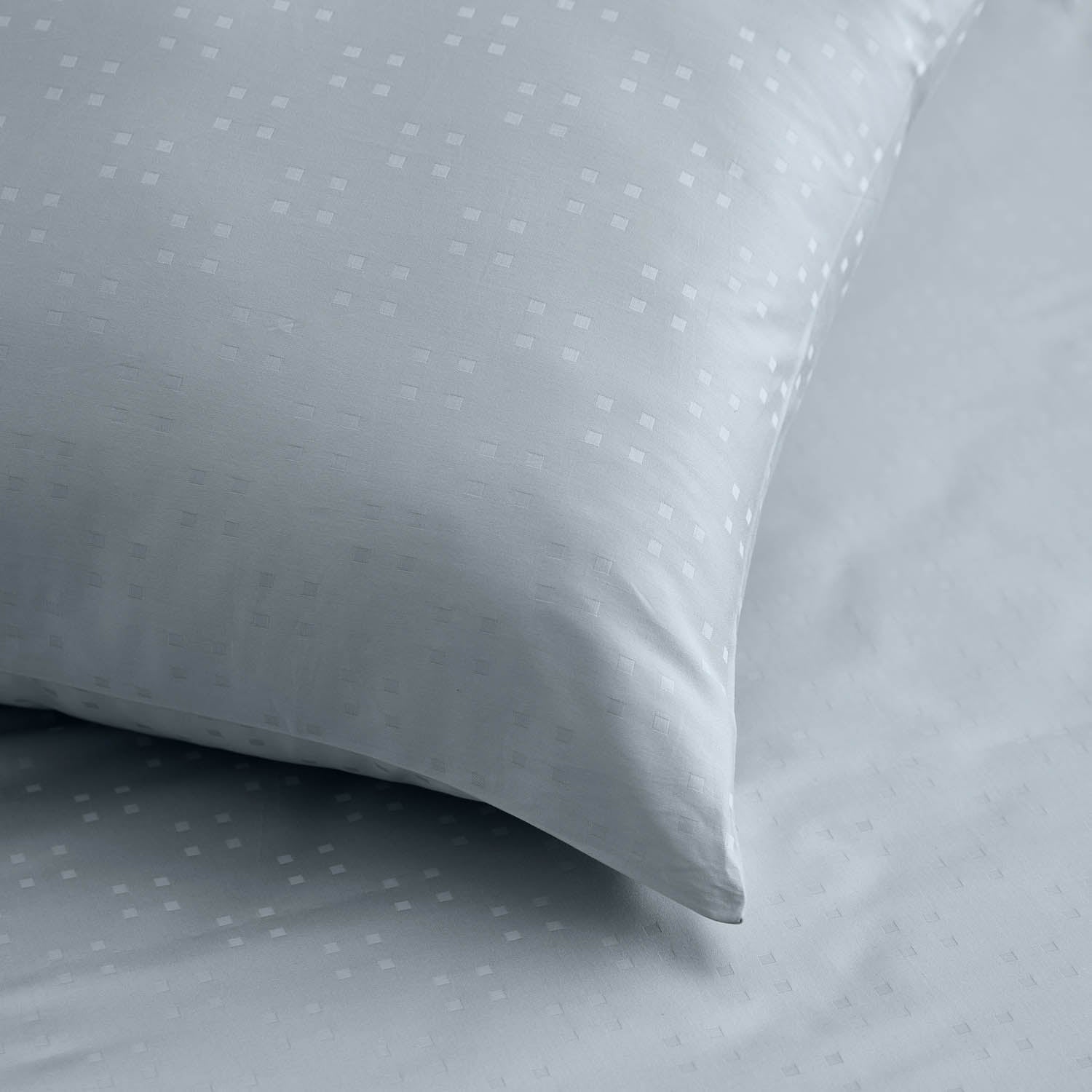 Arctic - 100% Cotton Dobby Collection King Flat Sheet  - Light Blue