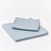 Arctic - 100% Cotton Dobby Collection King Flat Sheet  - Light Blue